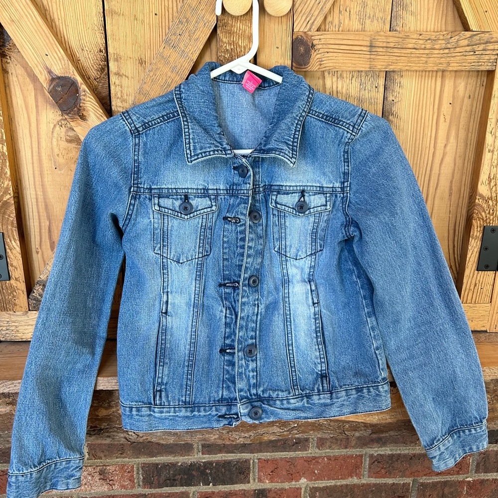 Justice brand denim jean jacket - Picture 1 of 7